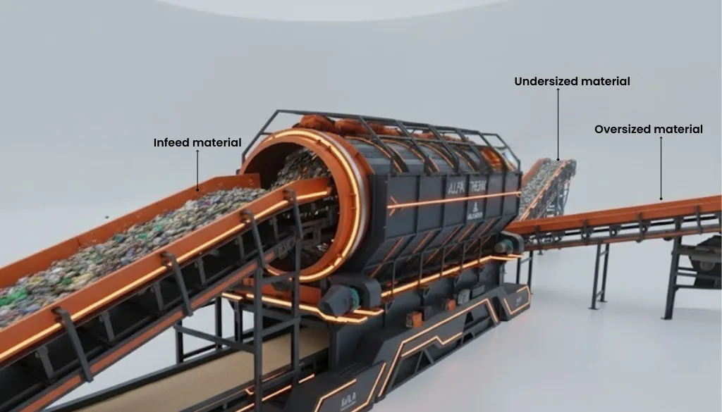 Optimize Waste Segregation with Alfa Therm's Trommel Screens